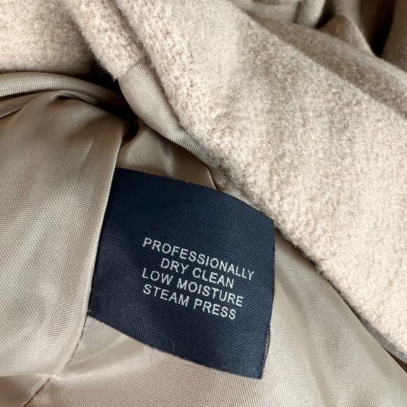 London Fog Tan Big Button Double Breasted Peacoat Medium - Picture 7 of 11